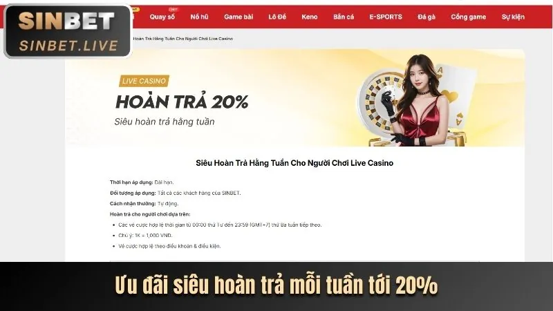 Hoàn trả hàng ngày tại 66club game